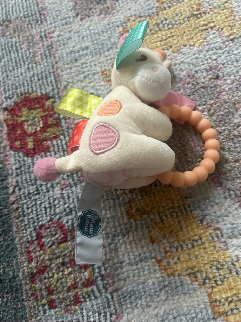 Mary Meyer Taggies Tilly Giraffe Teether Rattle like new